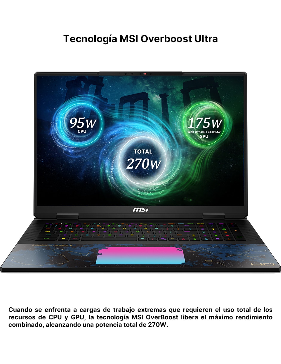 Laptop gamer titan 18 hx dragon edition draco epic a2wj-1429mxy 18 pulgadas uhd+ intel core ultra 9 nvidia geforce rtx 5090 64 gb ram 4 tb