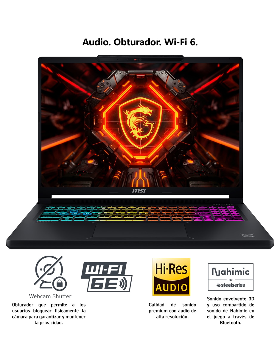 Laptop gamer crosshair a16 hx e8wgk-048mx 16 pulgadas qhd+ amd ryzen 9 8940hx nvidia geforce rtx 5070 16 gb ram 1 tb 3