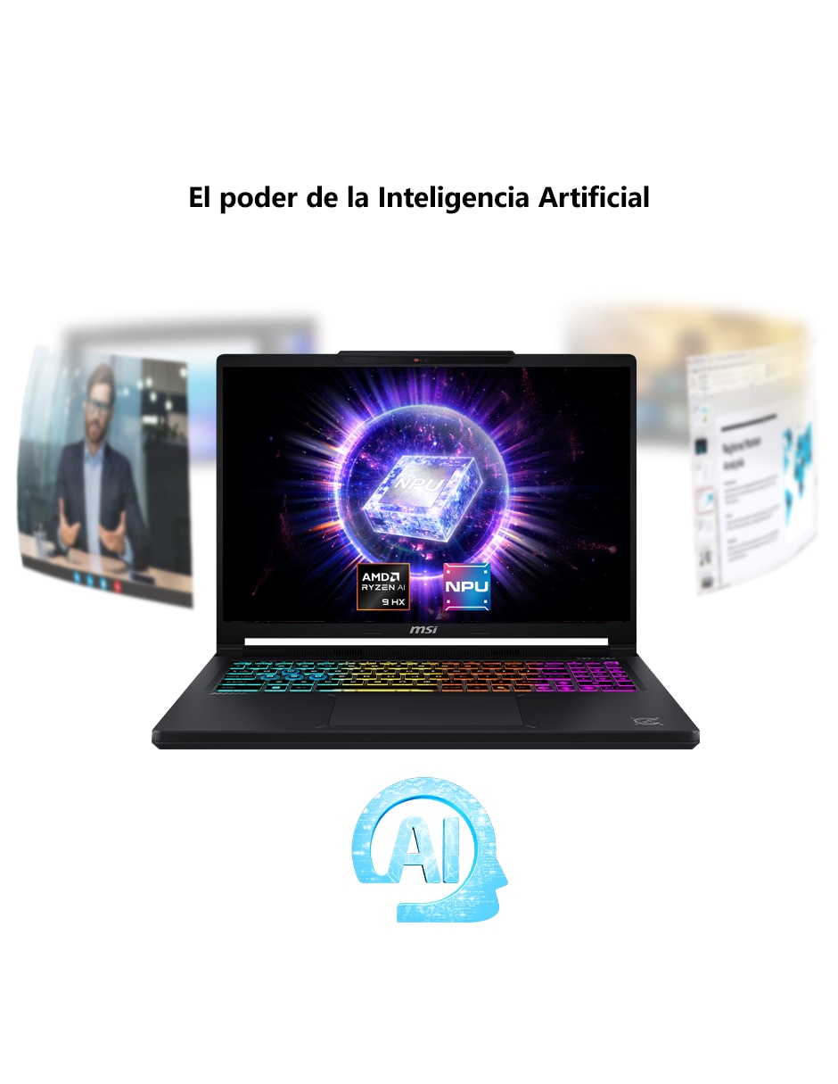 Laptop gamer crosshair a16 hx e8wgk-048mx 16 pulgadas qhd+ amd ryzen 9 8940hx nvidia geforce rtx 5070 16 gb ram 1 tb 6