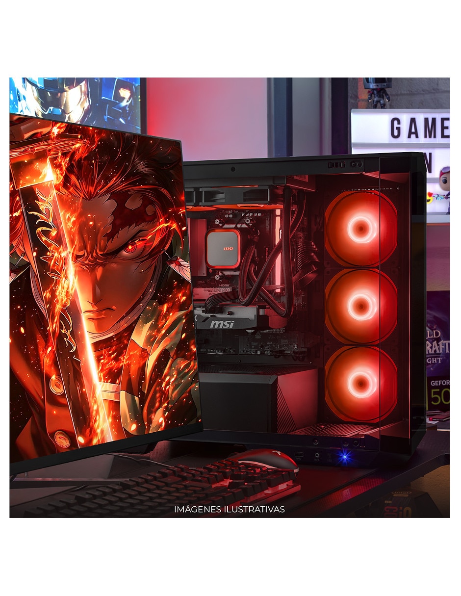 Computadora gamer 27 pulgadas Full HD AMD Ryzen 7 NVIDIA GeForce RTX 5060 Ti 16 GB 1 TB