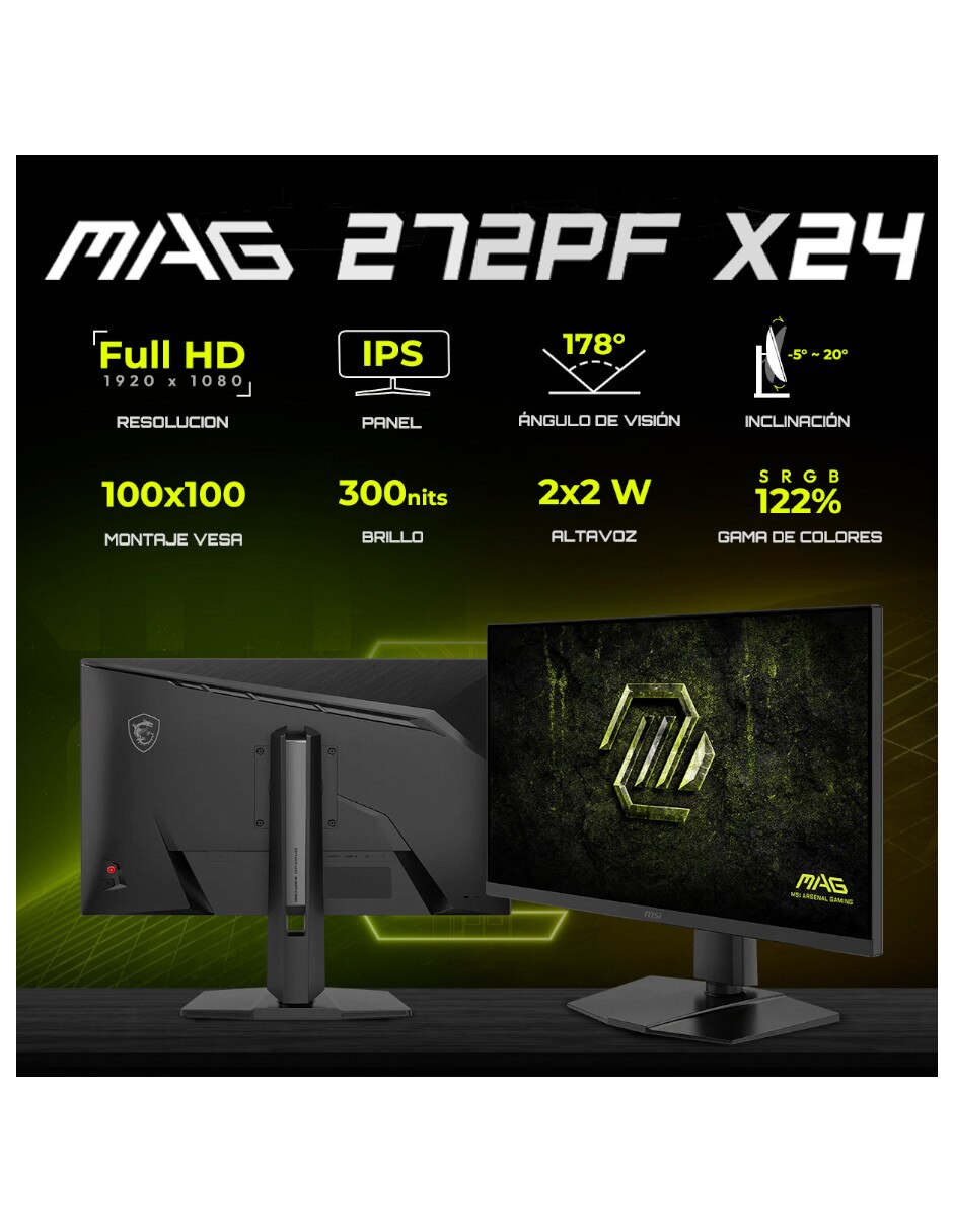 Monitor Mag 272Pf X24 IPS Full HD 27 pulgadas Mag 272Pf X24 5