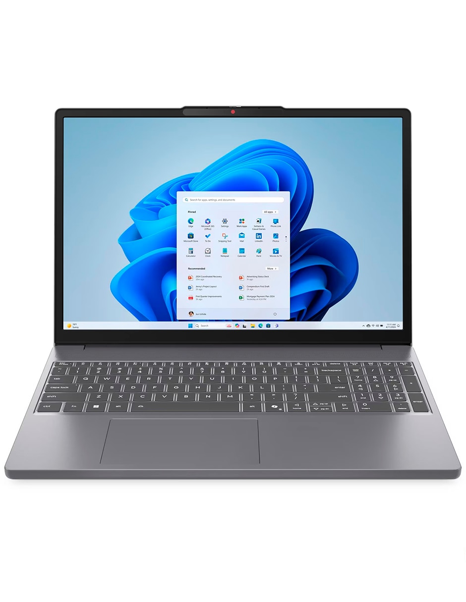 Laptop ideapad slim 3 15irh10 15.3 pulgadas wuxga intel core i7 intel uhd graphics 16 gb ram 512 gb
