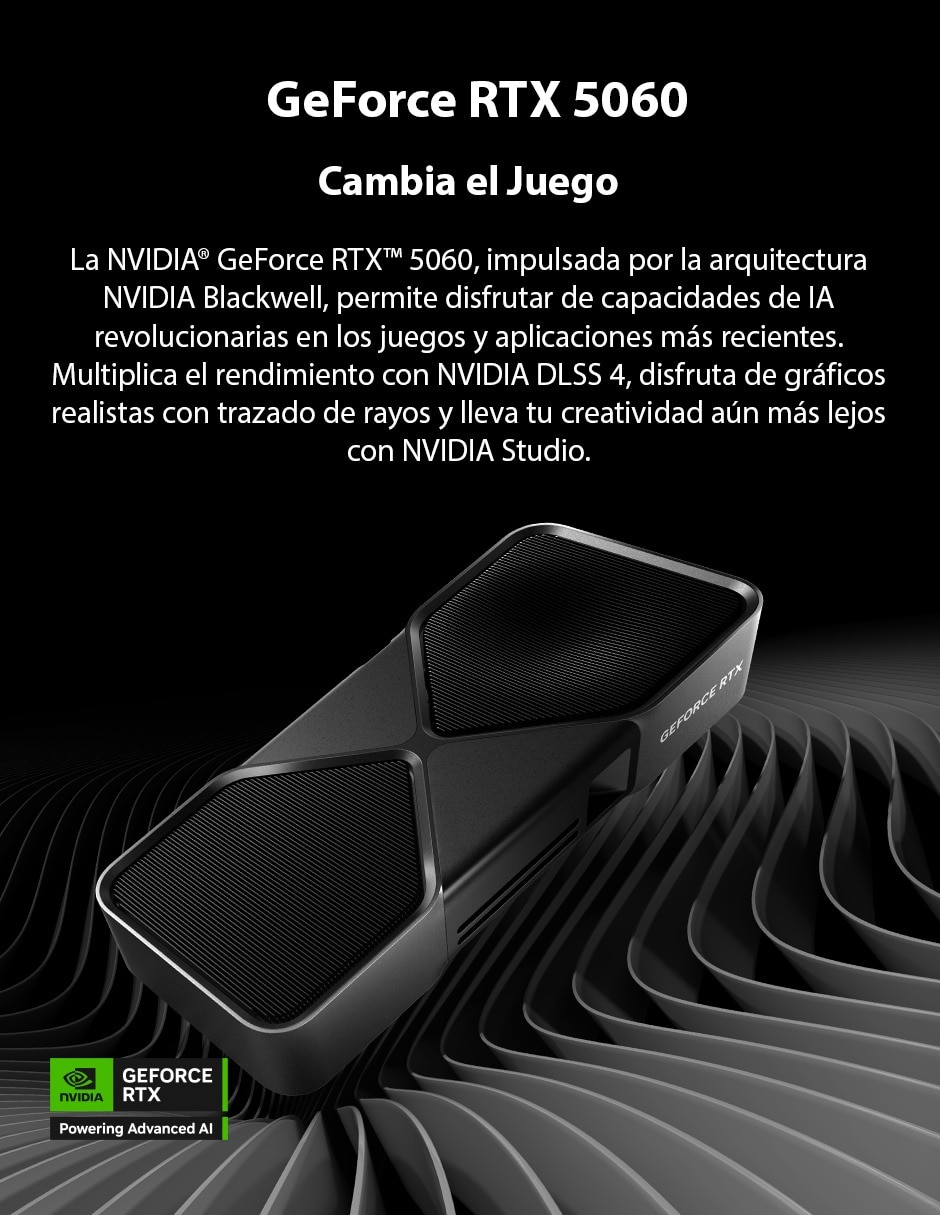 Computadora gamer ypiel25kfc560p2u intel core ultra 5 nvidia geforce rtx 5060 32 gb ram 2 tb 12