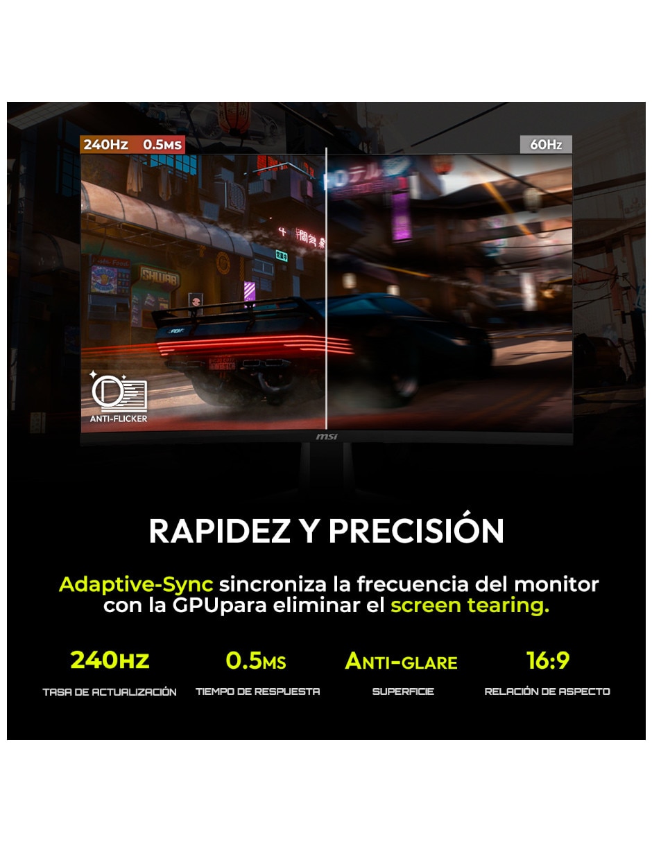 Monitor gamer MAG 275CQDFX24 VA WQHD 27 pulgadas 3