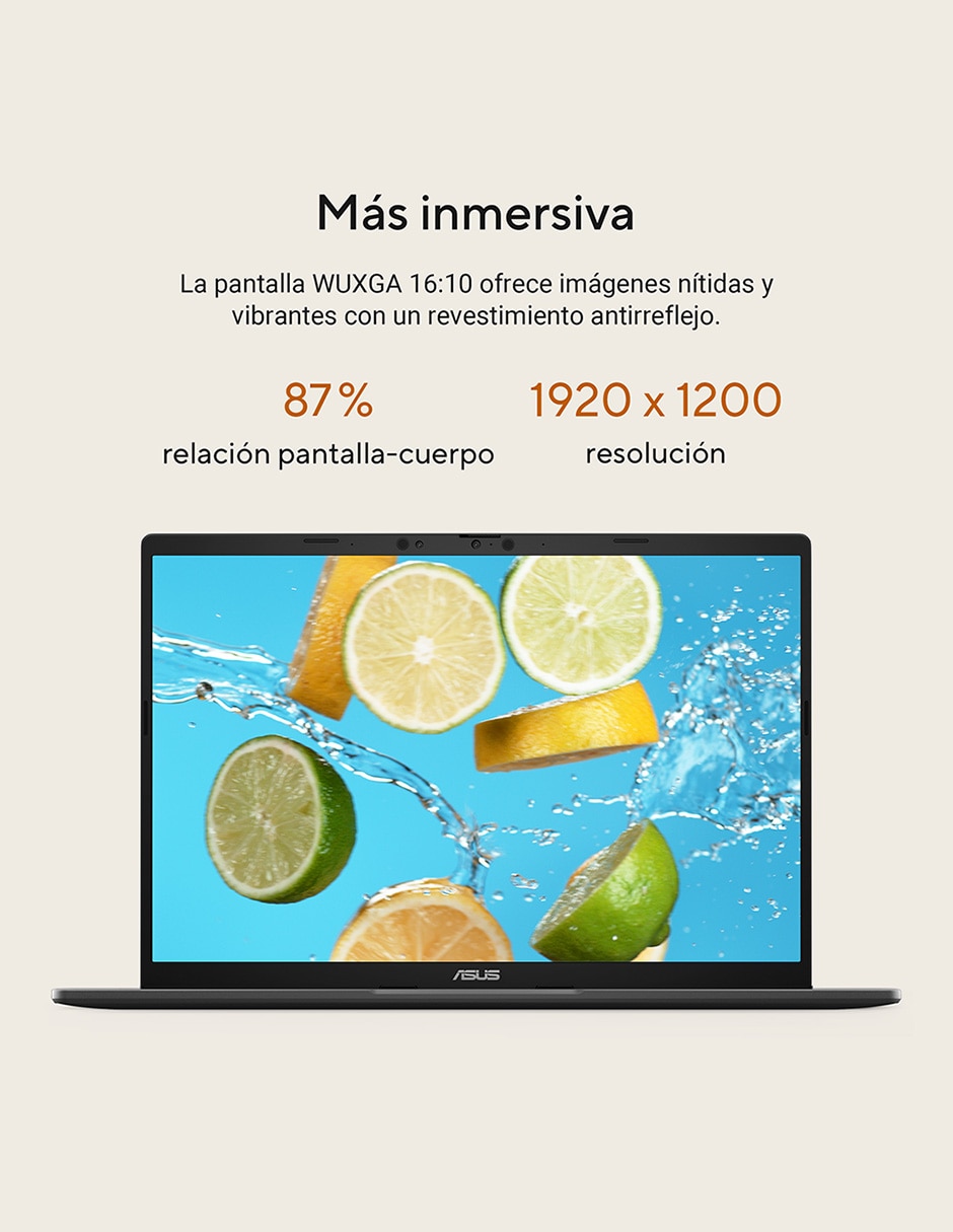Laptop Vivobook 14 pulgadas WUXGA AMD Ryzen AI 5 330 AMD Radeon 16 GB RAM 512 GB 8