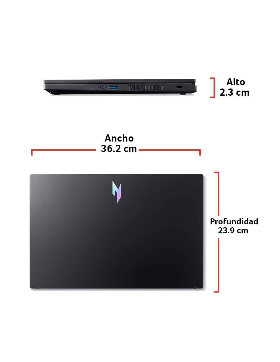 Laptop gamer A31-R2F6 15.6 pulgadas Full HD AMD Ryzen 5 NVIDIA GeForce RTX 5050 16 GB RAM 512 GB 9