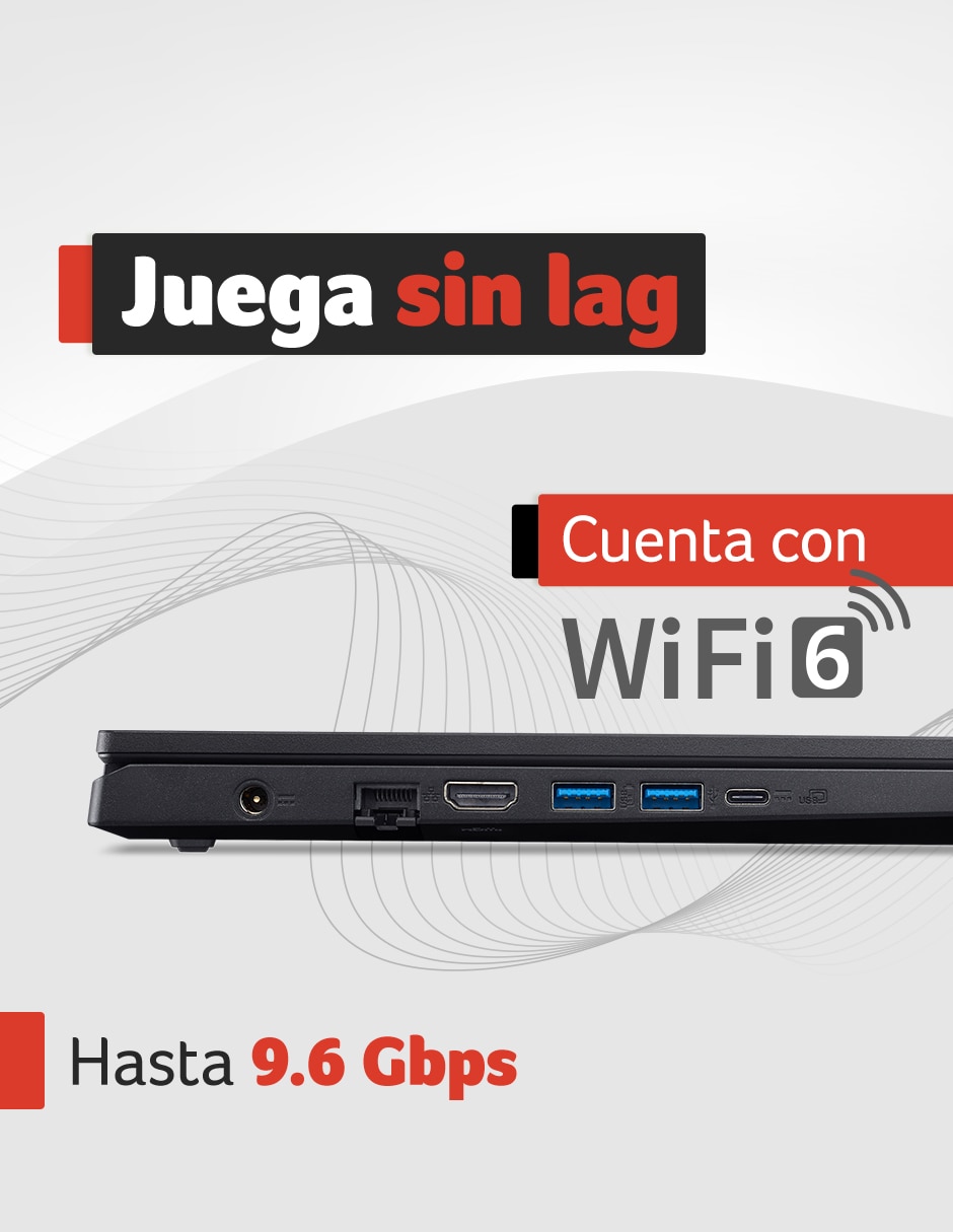 Laptop gamer A31-R2F6 15.6 pulgadas Full HD AMD Ryzen 5 NVIDIA GeForce RTX 5050 16 GB RAM 512 GB 3
