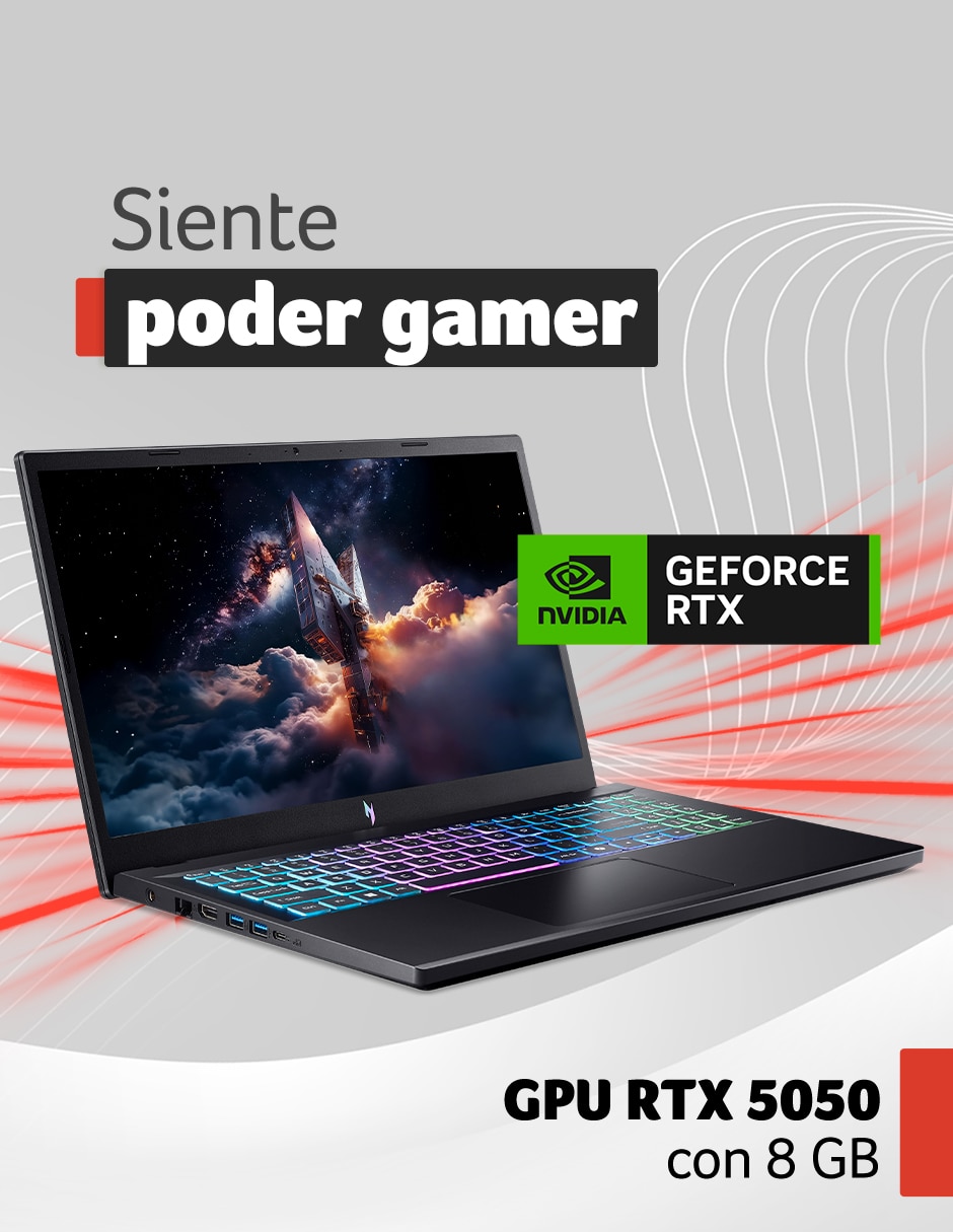 Laptop gamer A31-R2F6 15.6 pulgadas Full HD AMD Ryzen 5 NVIDIA GeForce RTX 5050 16 GB RAM 512 GB 7
