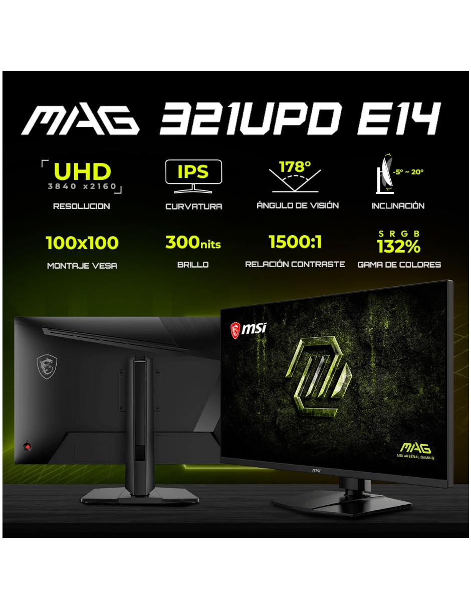 Monitor gamer MAG 321UPD E14 IPS 4K/UHD 31.5 pulgadas MAG 321UPD E14 5