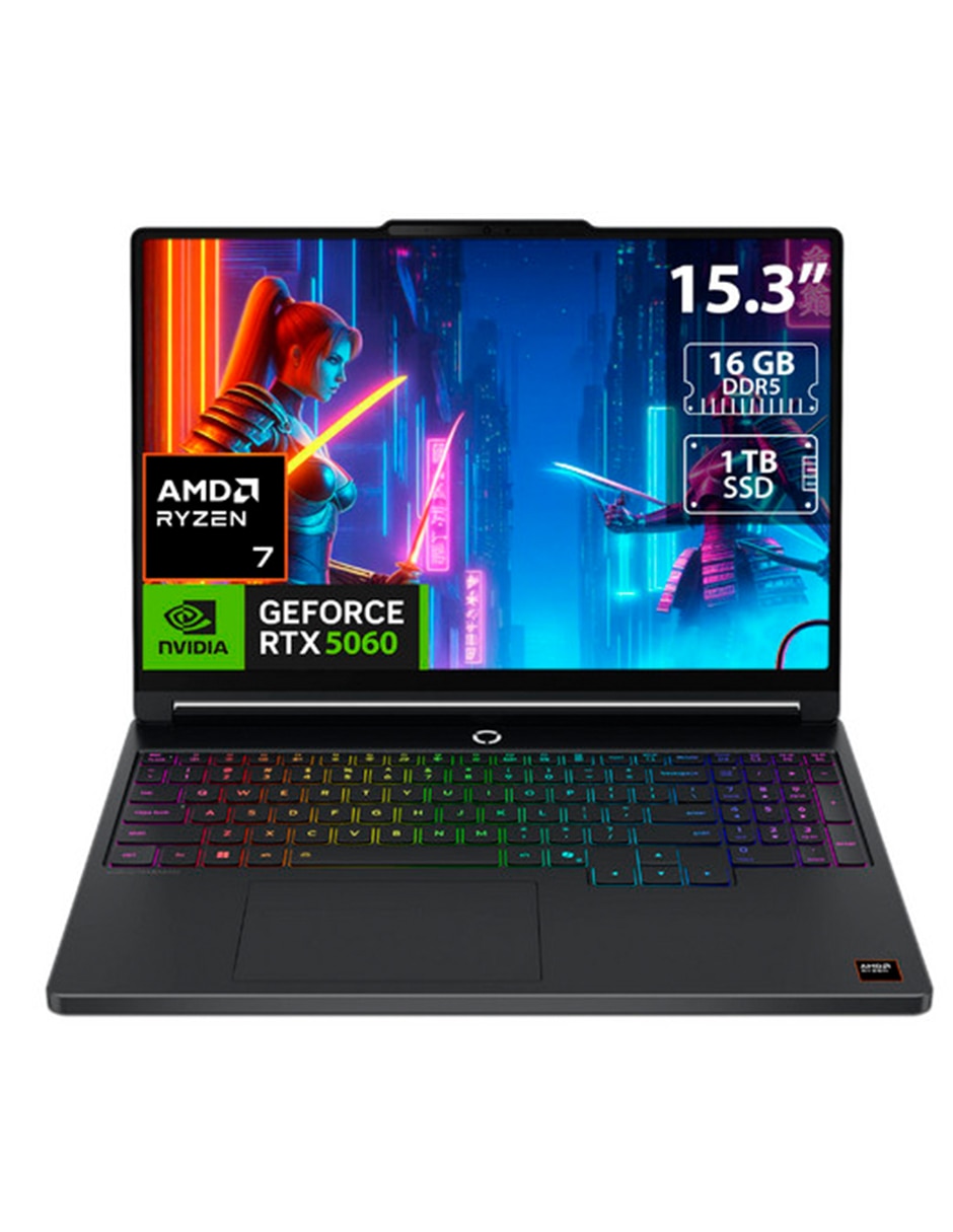 Laptop gamer Legion 5 15.3 pulgadas WQXGA AMD Ryzen 7 NVIDIA GeForce RTX 5060 16 GB RAM 1 TB 2