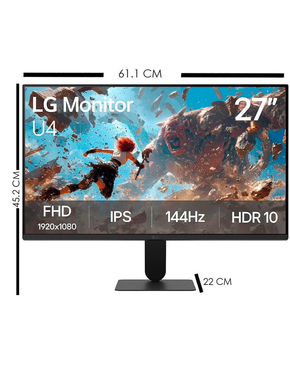 Monitor gamer U4 27U411B-B IPS Full HD 27 pulgadas U4 27U411B-B 7
