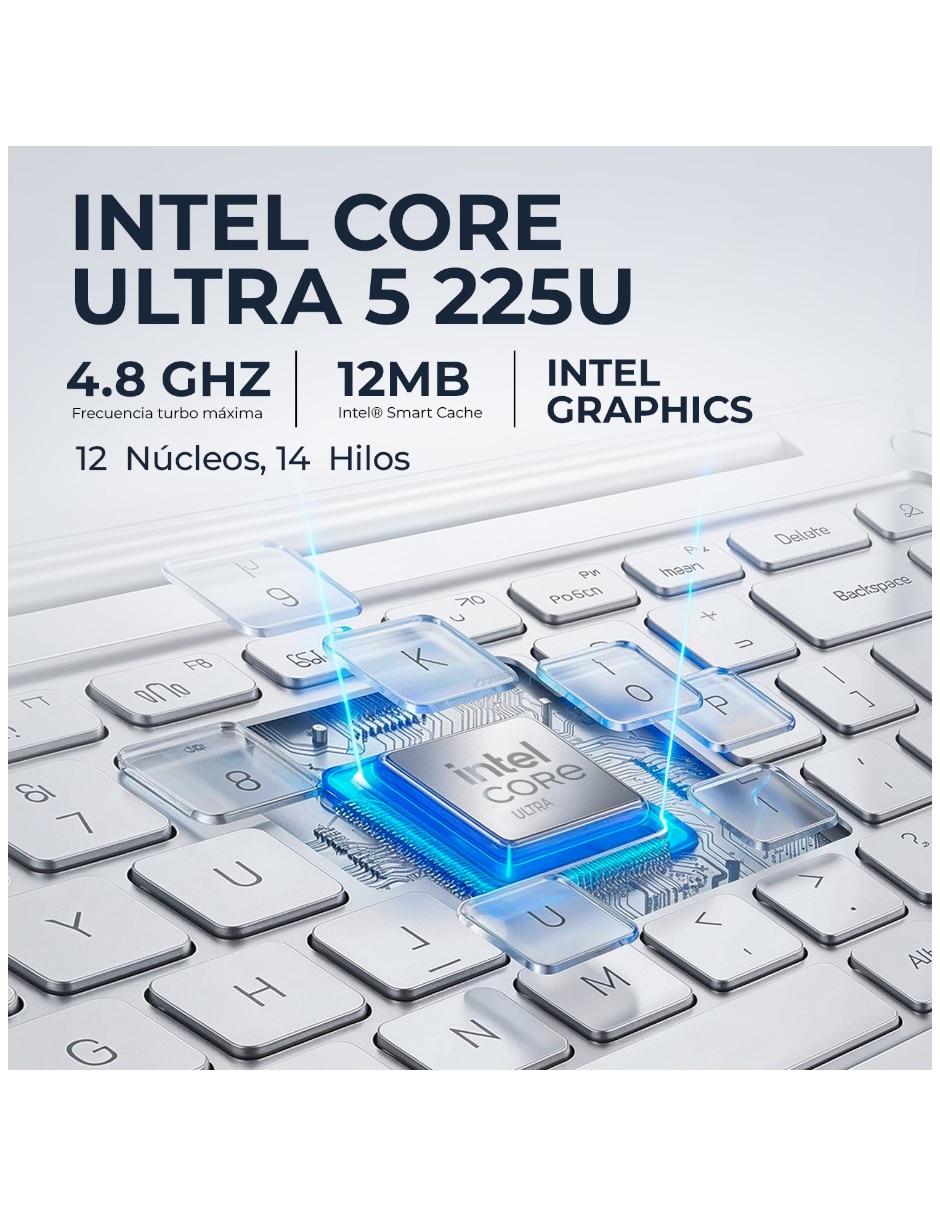 Laptop Touch D0VM2UA#ABA 16 pulgadas 2K Intel core ultra 5 Integradas 16 GB RAM 512 GB 5
