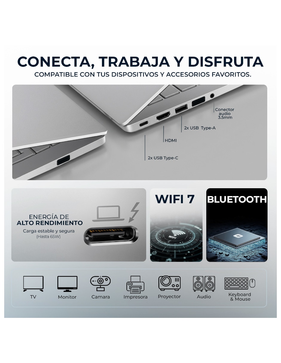 Laptop Touch D0VM2UA#ABA 16 pulgadas 2K Intel core ultra 5 Integradas 16 GB RAM 512 GB 8