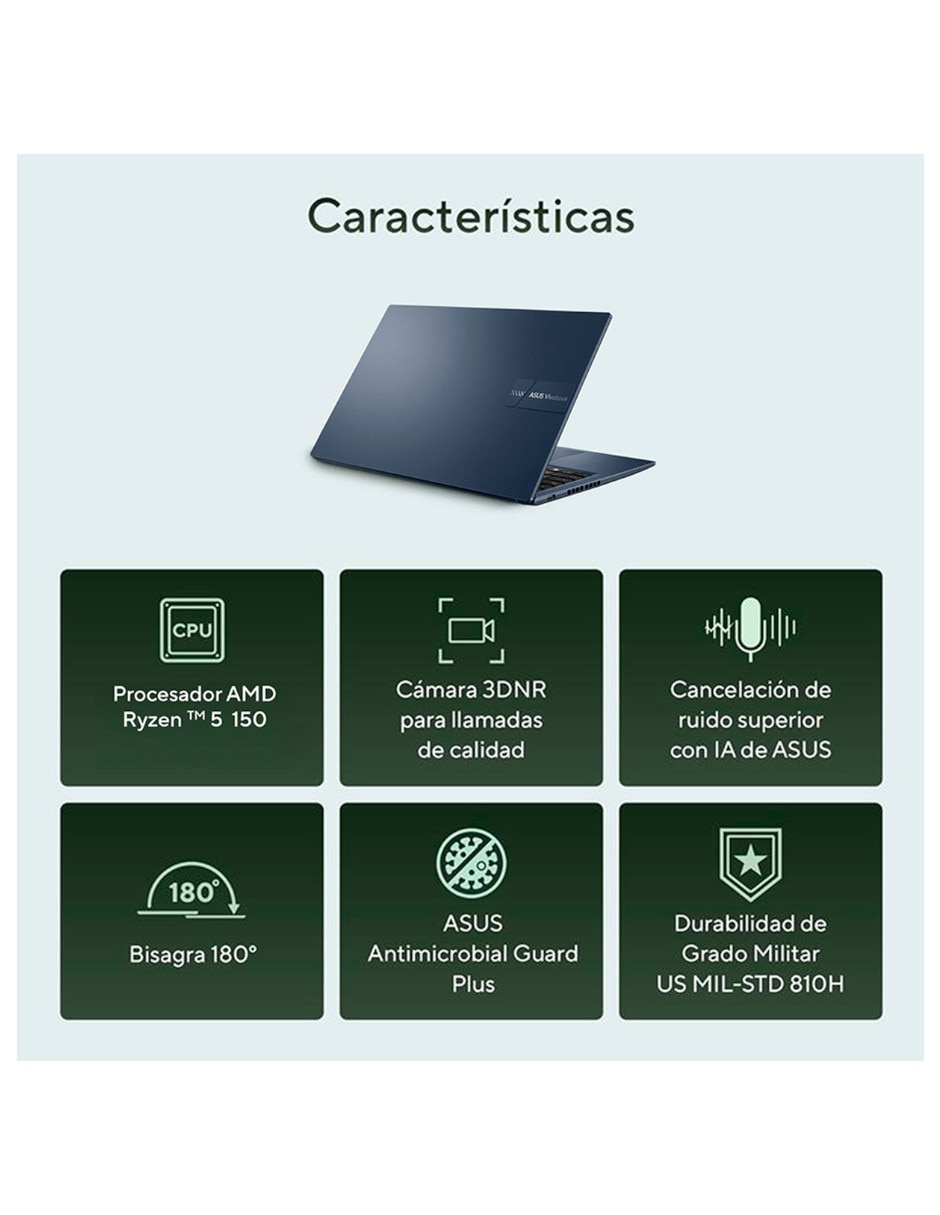 Laptop d1502naq-r 15.6 pulgadas full hd amd ryzen 5 Integradas 24 gb ram 512 gb