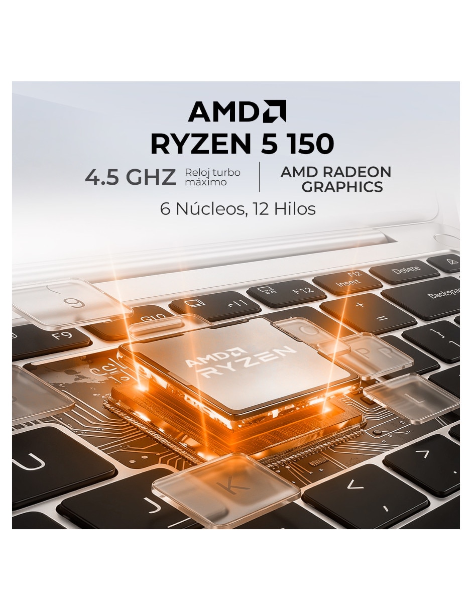 Laptop d1502naq-r 15.6 pulgadas full hd amd ryzen 5 Integradas 24 gb ram 512 gb 8
