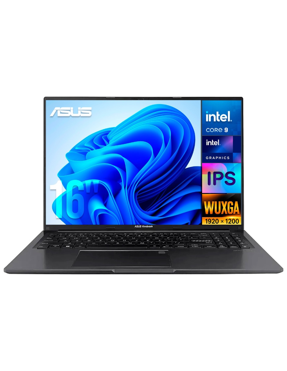 Laptop x1605vapbf-C924512 16 pulgadas wuxga Intel core 9 270h Integradas 24 gb ram 512 gb