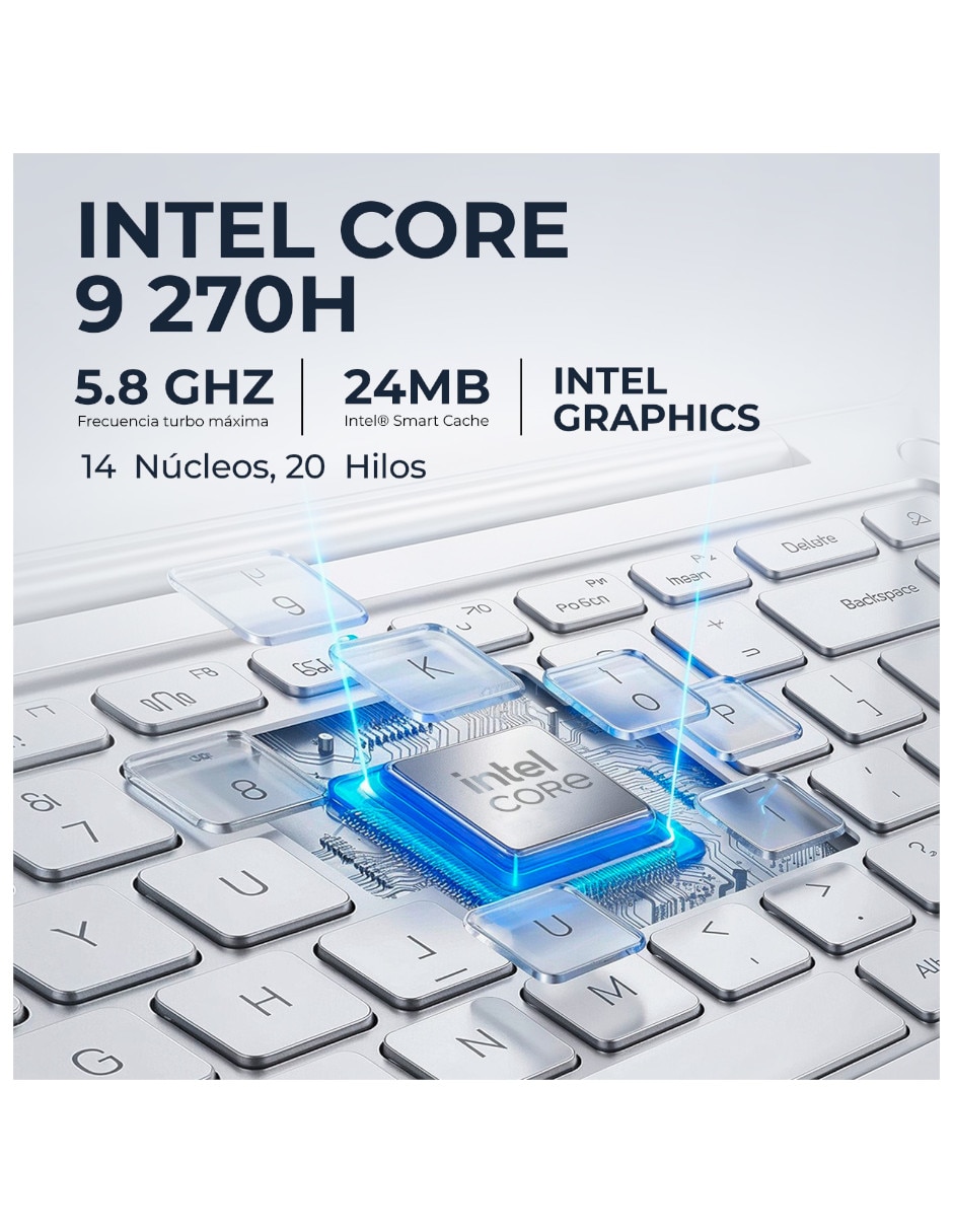 Laptop x1605vapbf-C924512 16 pulgadas wuxga Intel core 9 270h Integradas 24 gb ram 512 gb 5