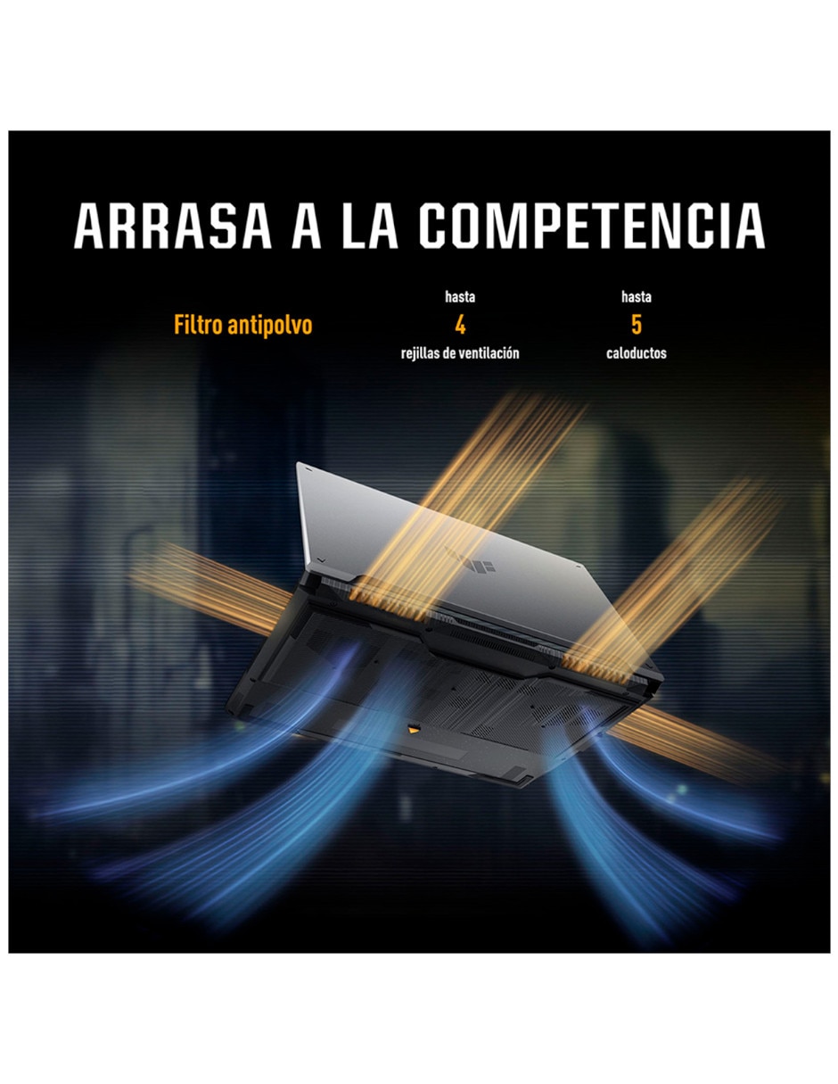 Laptop gamer fx607vjb-3050C524512 16 pulgadas full hd+ Intel core 5 nvidia geforce rtx 3050 24 gb ram 512 gb 8