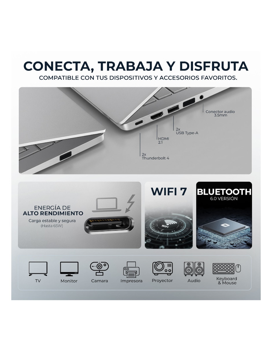 Laptop 2 en 1 No 14 pulgadas 2K Intel core ultra 7 Integradas 16 GB RAM No aplica 1 TB 9