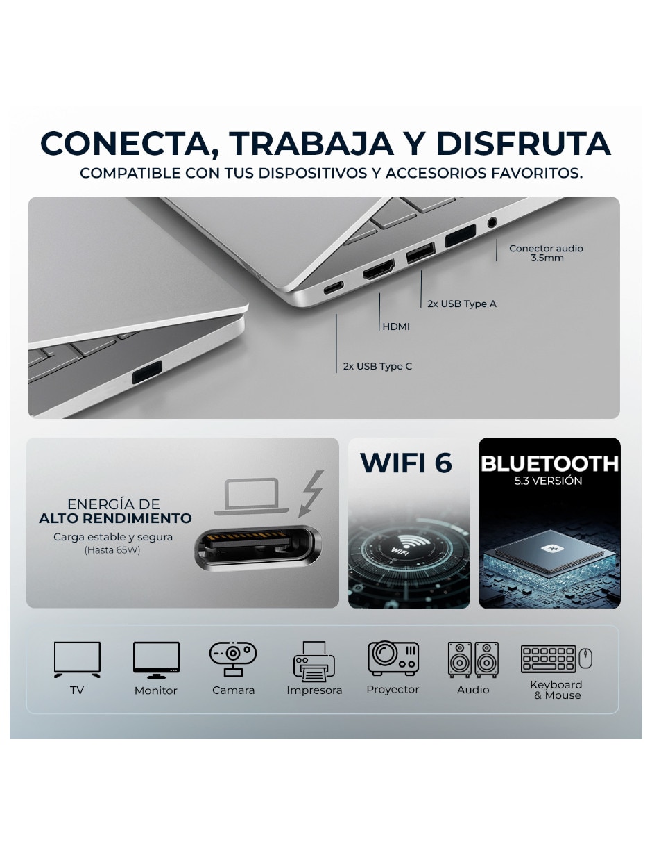 Laptop Sí 83KA000QUS 15.3 pulgadas WUXGA AMD Ryzen 7 Integradas 16 GB RAM No aplica 512 GB