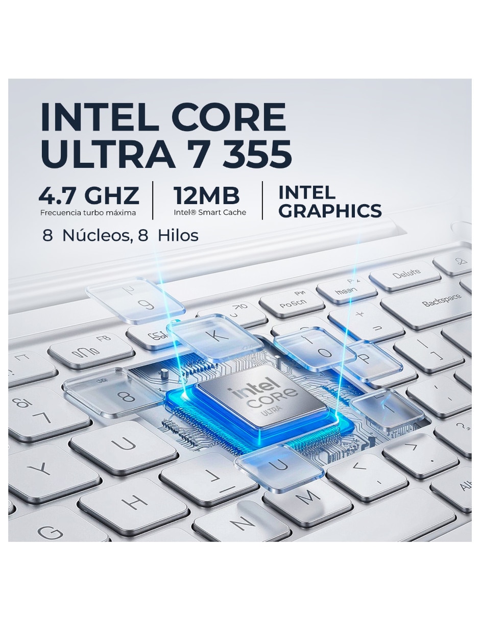 Laptop Sí 16-cd0070wm 16 pulgadas 2K Intel core ultra 7 Integradas 16 GB RAM No aplica 1 TB 8