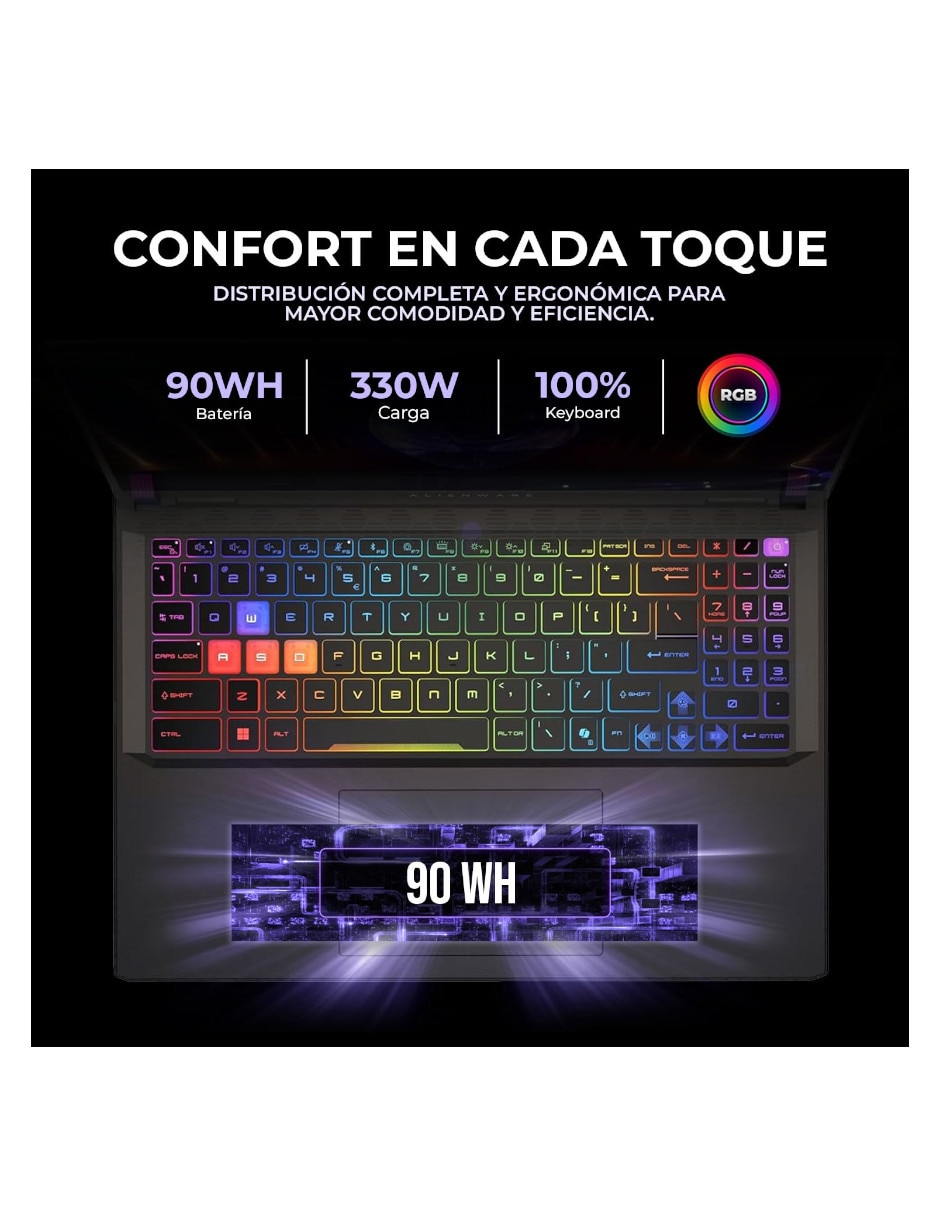 Laptop gamer 16 pulgadas qhd+ Intel core ultra 9 nvidia geforce rtx 5080 64 gb ram 1 tb 6
