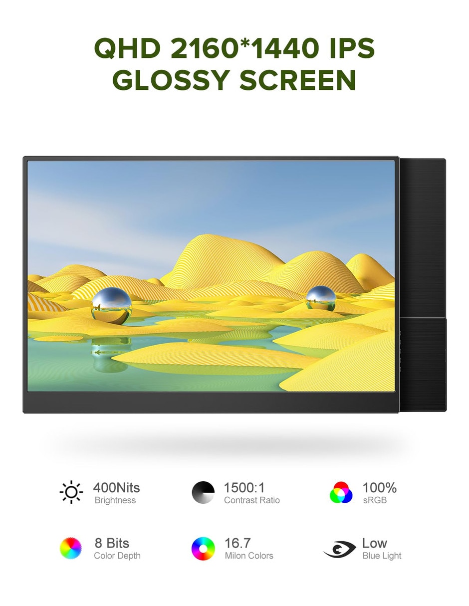 Monitor IPS QHD 14 pulgadas 6926316333370