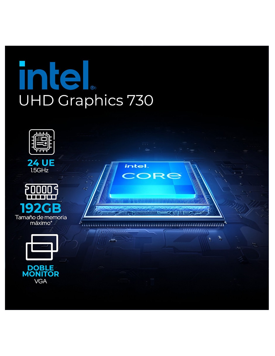 Computadora gamer Intel Core i3 Intel UHD Graphics 730 16 GB RAM 500 GB SSD