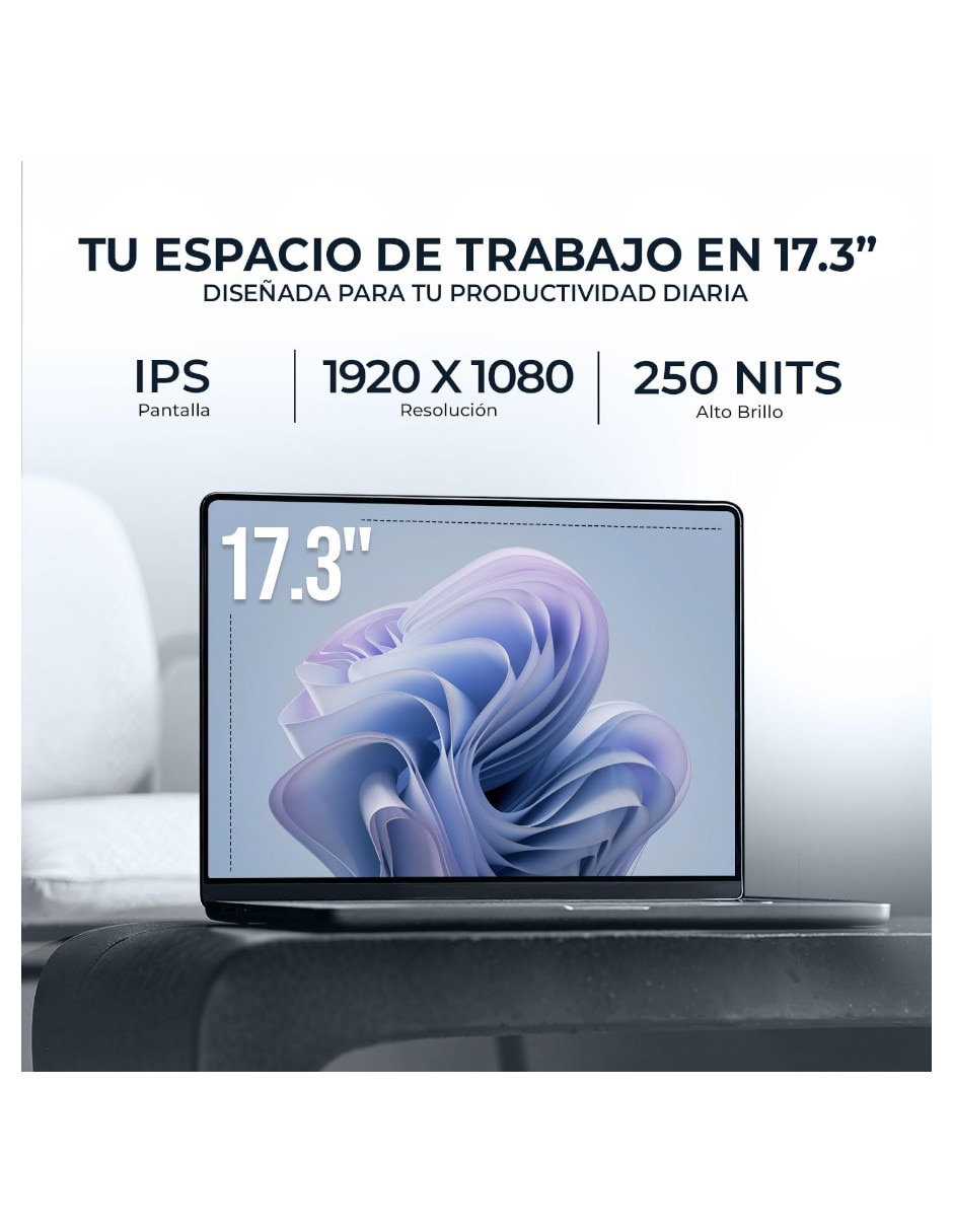Laptop 17.3 pulgadas full hd intel core 5 integradas 16 gb ram 512 gb 2