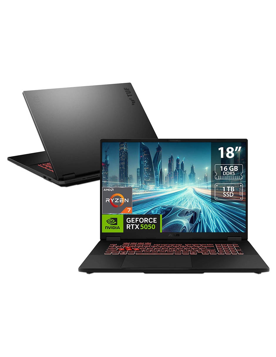 Laptop gamer tuf gaming a18 18 pulgadas wuxga amd ryzen 7 nvidia geforce rtx 5050 16 gb ram 1 tb Laptop gamer tuf gaming a18 18 pulgadas wuxga amd ryzen 7 nvidia geforce rtx 5050 16 gb ram 1 tb
