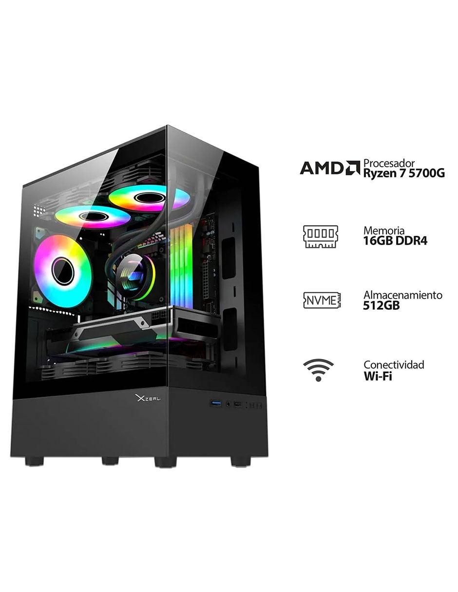 Computadora de escritorio pwbr75700g-xzny1w amd ryzen 7 integrada 16 gb ram 512 gb Computadora de escritorio pwbr75700g-xzny1w amd ryzen 7 integrada 16 gb ram 512 gb