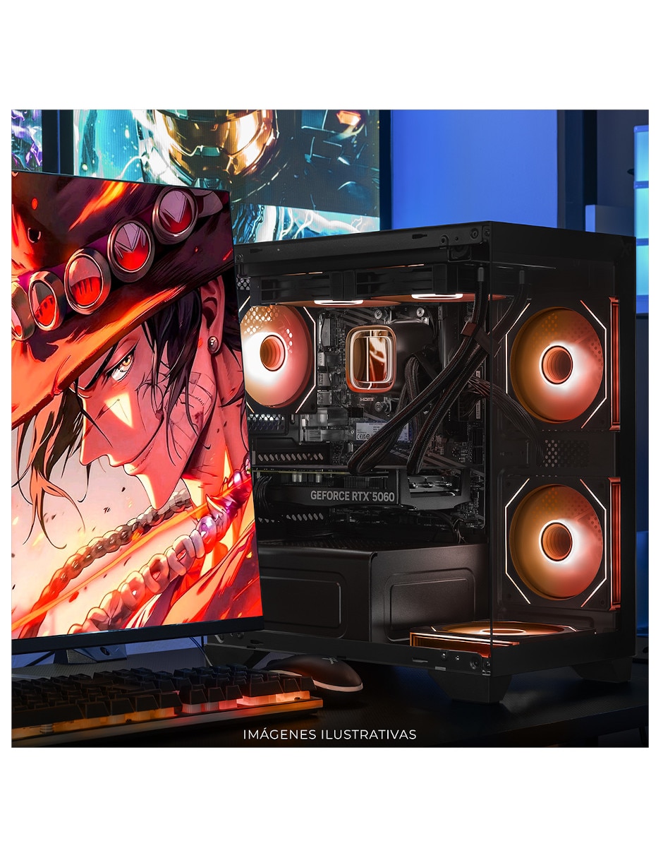 Computadora gamer 27 pulgadas full hd amd ryzen 7 nvidia geforce rtx 5060 16 gb ram 1 tb 4
