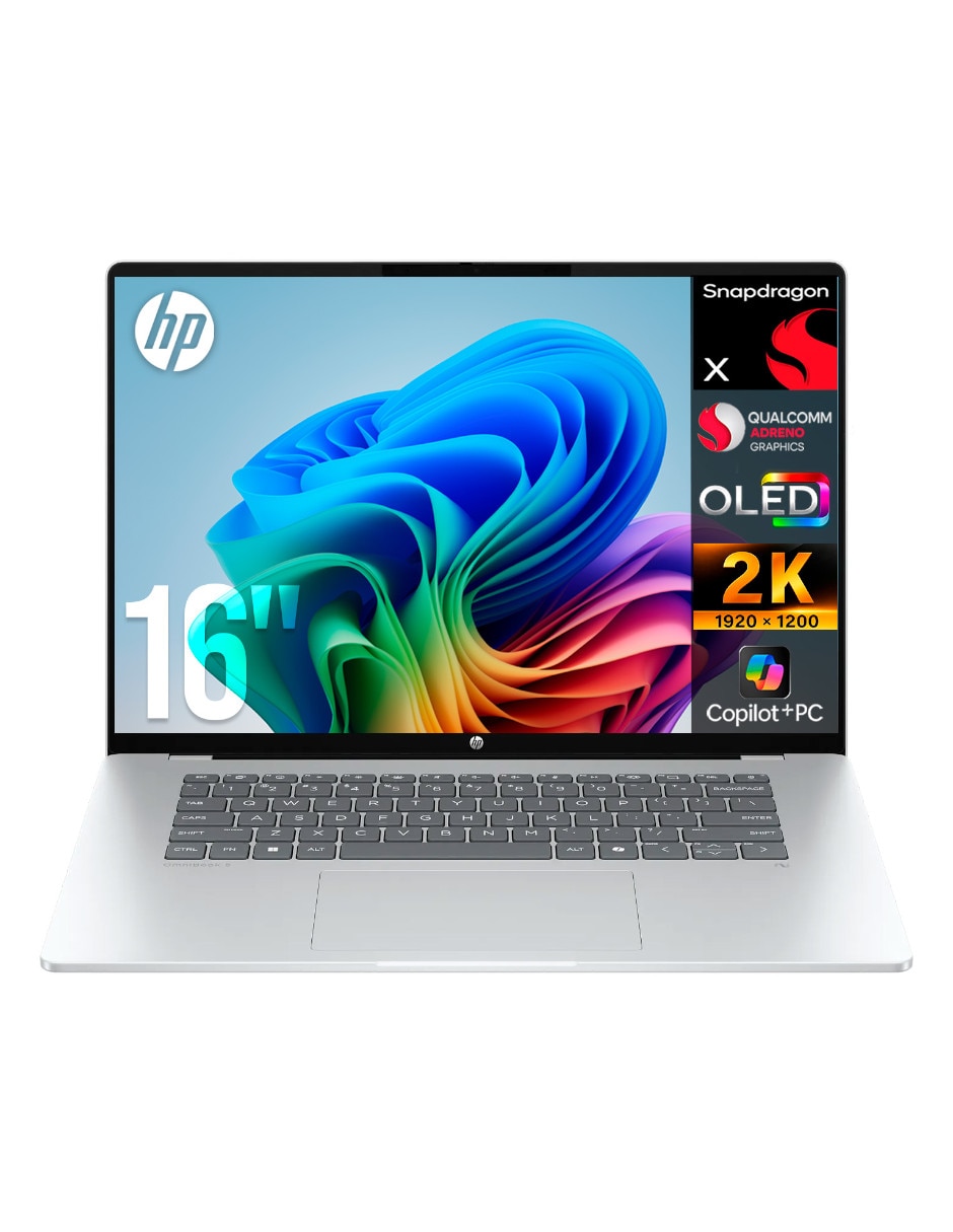 Laptop FRB-HPP-BX8M8UAR-S 16 pulgadas 2K Snapdragon X Integradas 16 GB RAM512 GB SSDreacondicionado