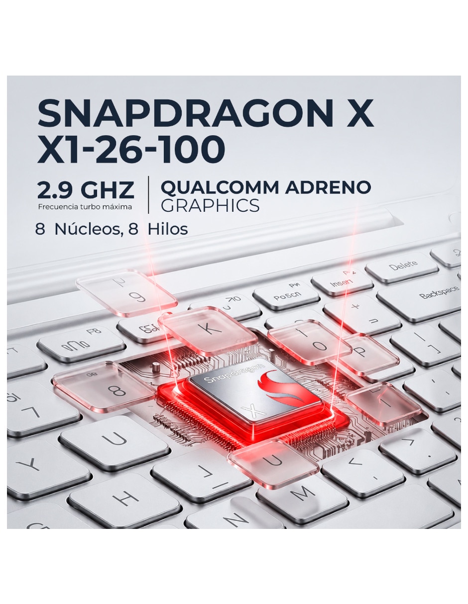 Laptop FRB-HPP-BX8M8UAR-S 16 pulgadas 2K Snapdragon X Integradas 16 GB RAM512 GB SSDreacondicionado 9