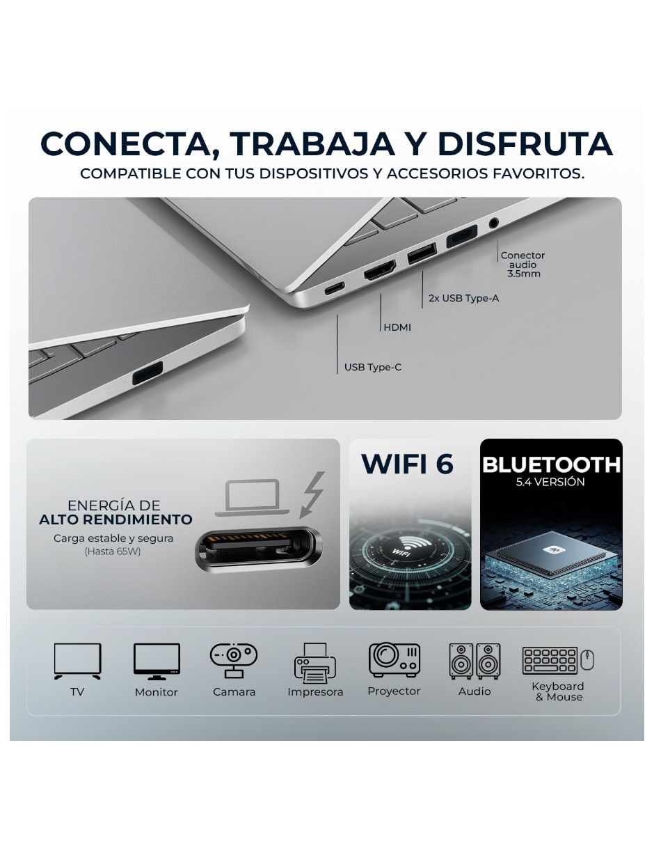 Laptop touch RB-HPP-C20WBUARABA-S 15.6 pulgadas Full HD AMD Ryzen AI 5 330 Integradas 16 GB RAM 512 GB Reacondicionado 4