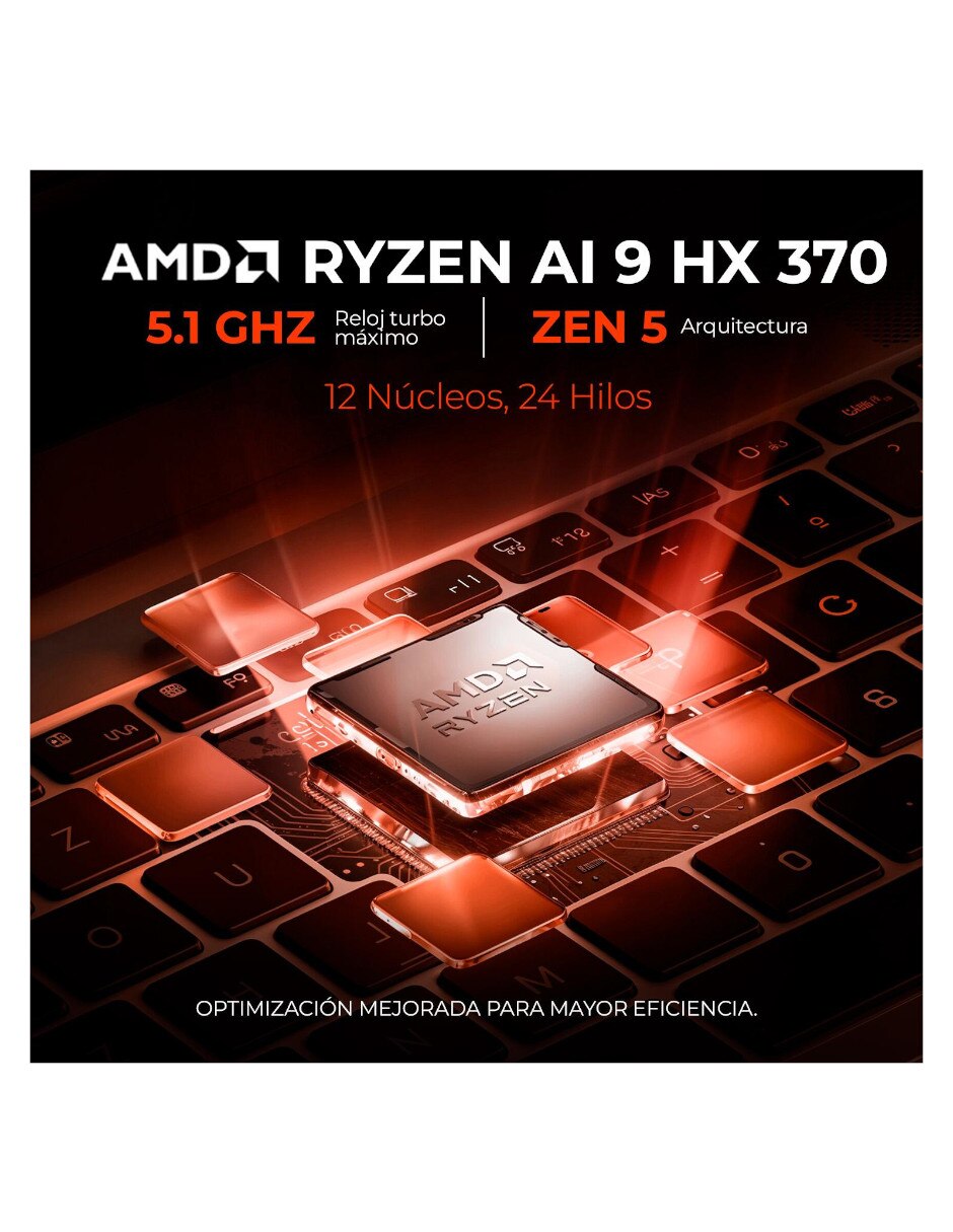 Laptop gamer No AEROX16-5070AI9641T 16 pulgadas WQXGA AMD Ryzen AI 9 NVIDIA GeForce RTX 5070 64 GB RAM No aplica 1 TB No aplica 9