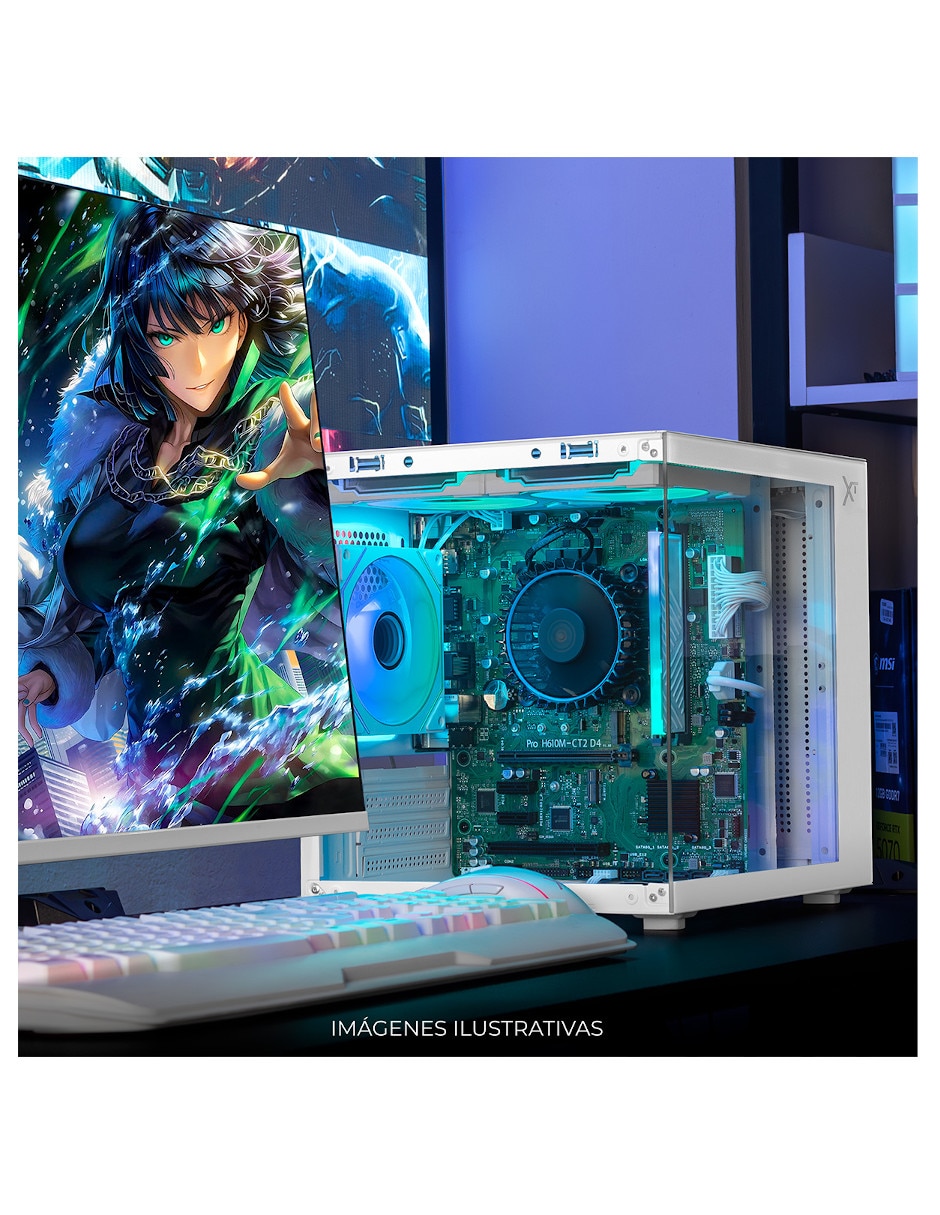 Computadora gamer No incluye monitor No incluye monitor Intel Core i3 Intel UHD Graphics 730 16 GB RAM No aplica 500 GB No aplica 4