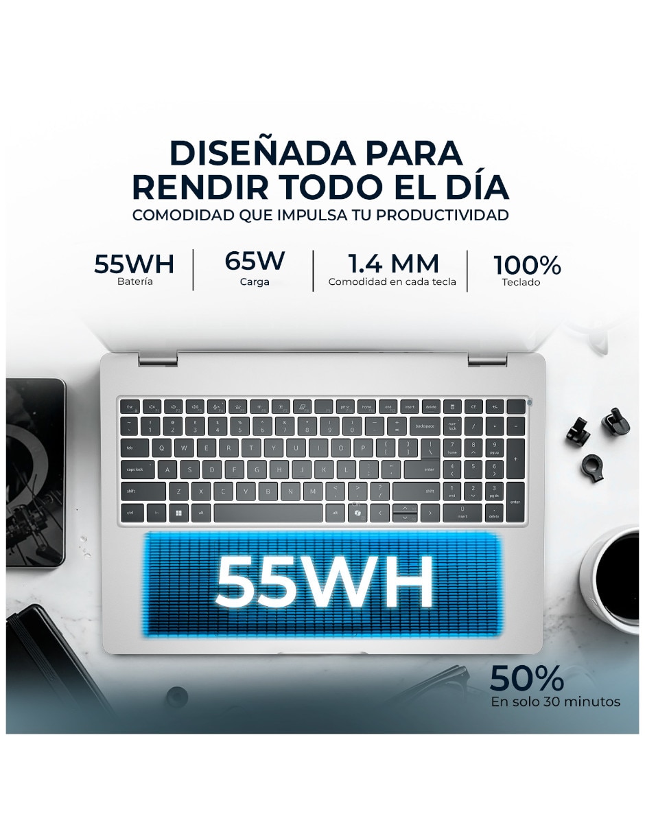 Laptop No PC16255-RA732512 16 pulgadas Full HD+ AMD Ryzen AI 7 Pro 350 Integradas 32 GB RAM No aplica 512 GB No aplica 7