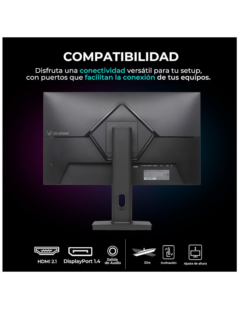 Monitor gamer 27G64NA-B IPS QHD 27 pulgadas 27G64NA-B 6
