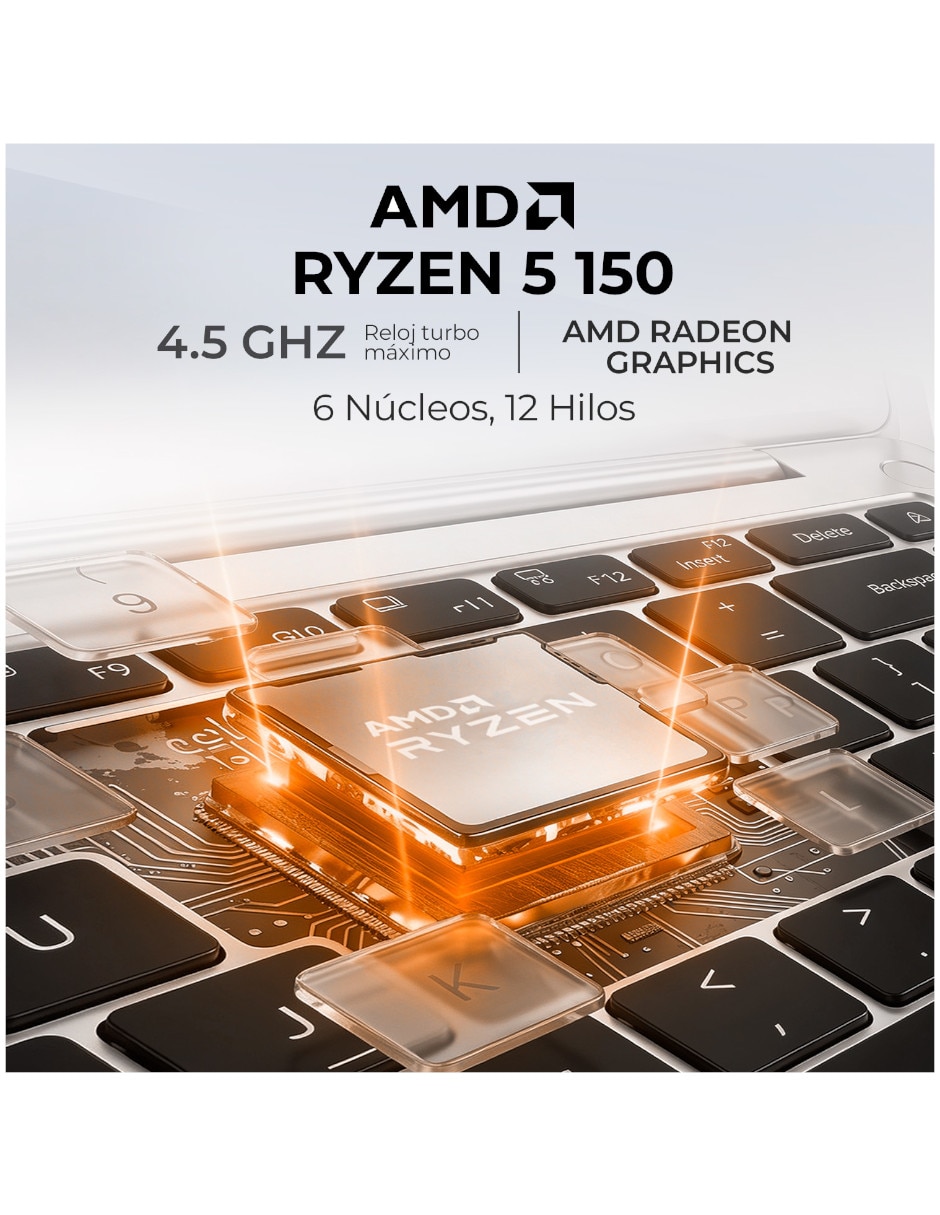 Laptop No D1502NAQ-R58512 15.6 pulgadas Full HD AMD Ryzen 5 Integradas 16 GB RAM No aplica 512 GB No aplica 7