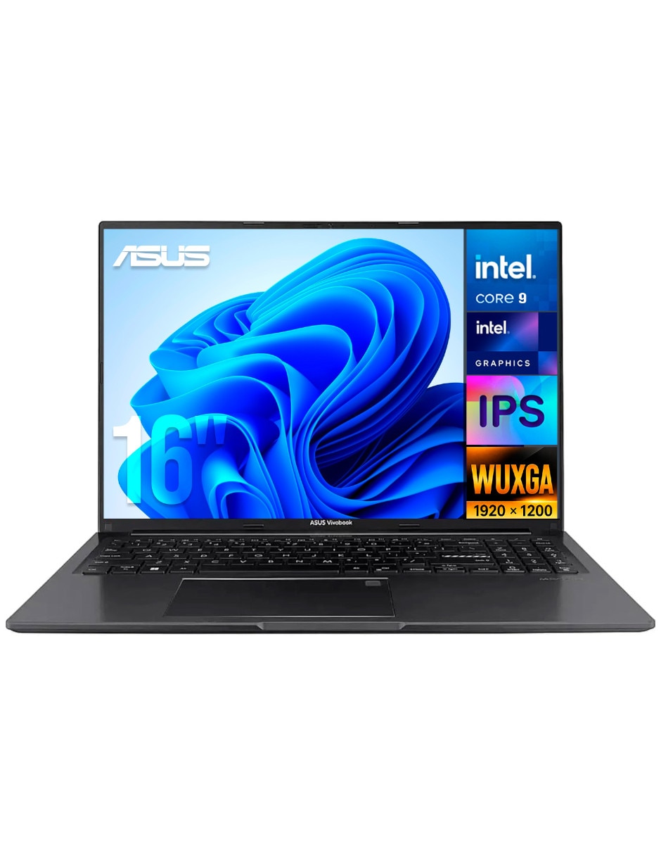 Laptop No X1605VAPBF-C916512 16 pulgadas Full HD+ Intel Core 9 270H Integradas 16 GB RAM No aplica 512 GB No aplica Laptop No X1605VAPBF-C916512 16 pulgadas Full HD+ Intel Core 9 270H Integradas 16 GB RAM No aplica 512 GB No aplica