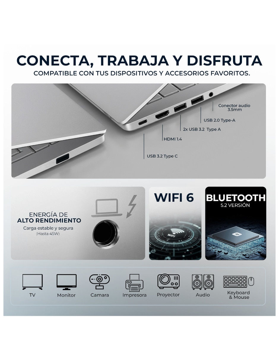 Laptop No X1504VA-C716512 15.6 pulgadas Full HD Intel core 7 Integradas 16 GB RAM No aplica 512 GB No aplica 5