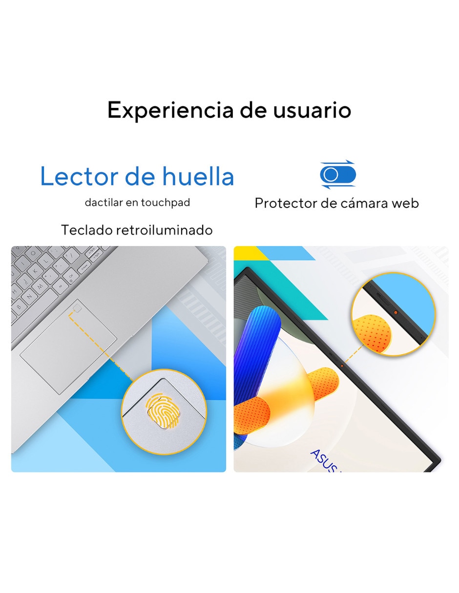 Laptop No X1504VA-C716512 15.6 pulgadas Full HD Intel core 7 Integradas 16 GB RAM No aplica 512 GB No aplica 7
