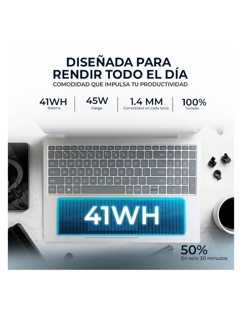 Laptop Sí 15-fd2050wm 15.6 pulgadas Full HD Intel core ultra 5 Integradas 16 GB RAM No aplica 512 GB No aplica 7