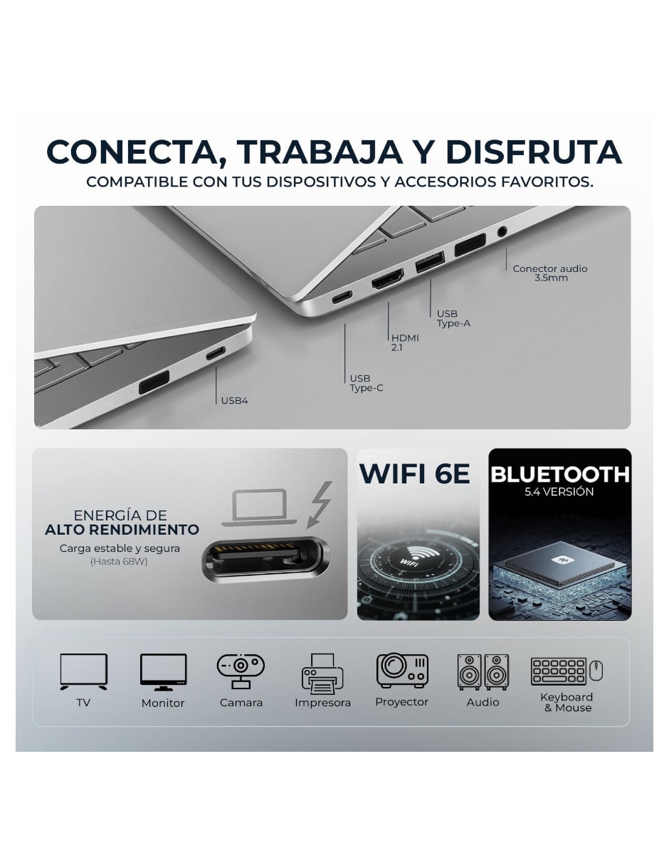 Laptop Sí Zenbook 14 UM3406 14 pulgadas WUXGA AMD Ryzen AI 7 445 AMD Radeon Graphics 16 GB RAM No aplica 1 TB No aplica 6