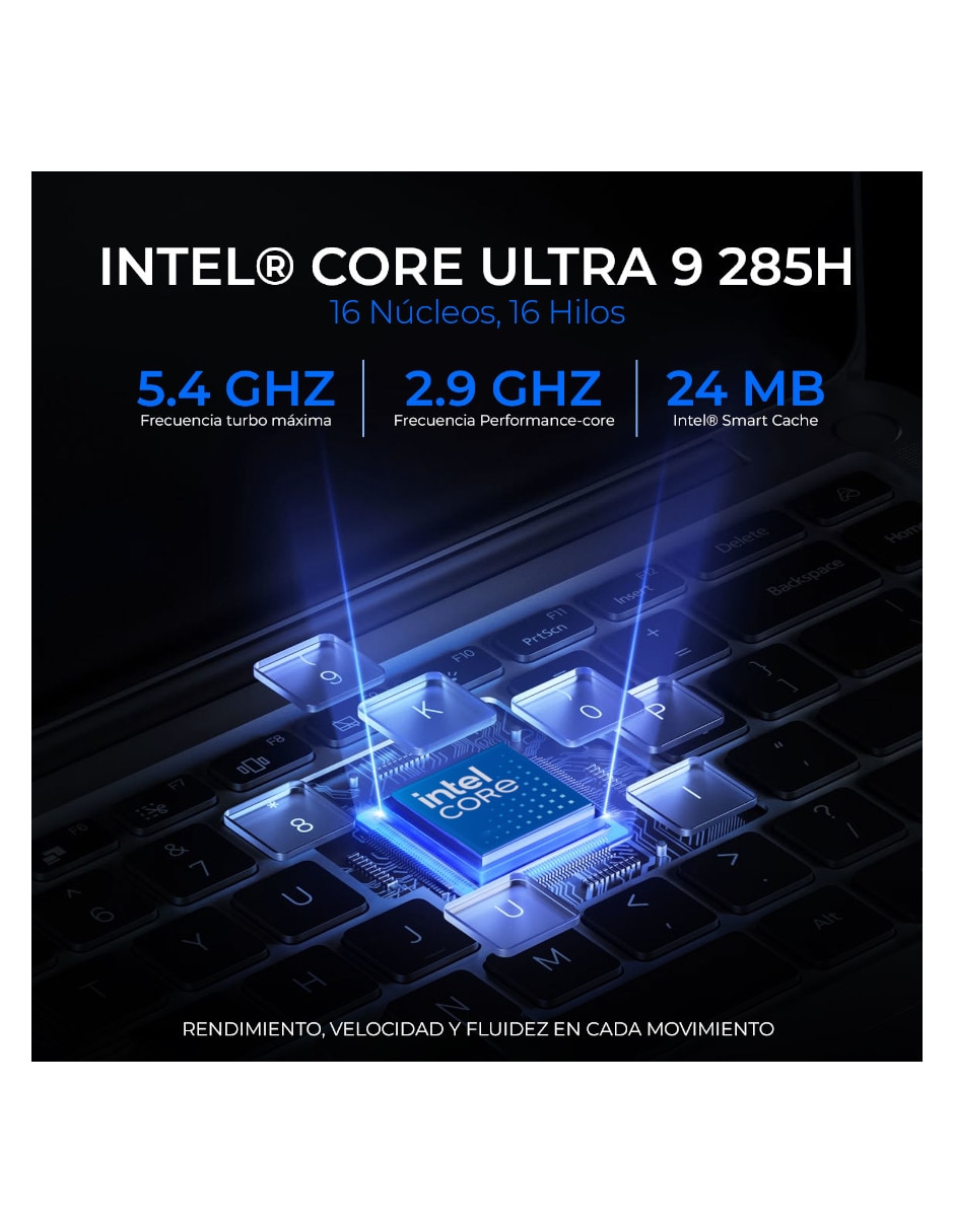 Laptop gamer No 16 pulgadas WQXGA Intel core ultra 9 NVIDIA GeForce RTX 5070 16 GB RAM No aplica 1 TB No aplica 3