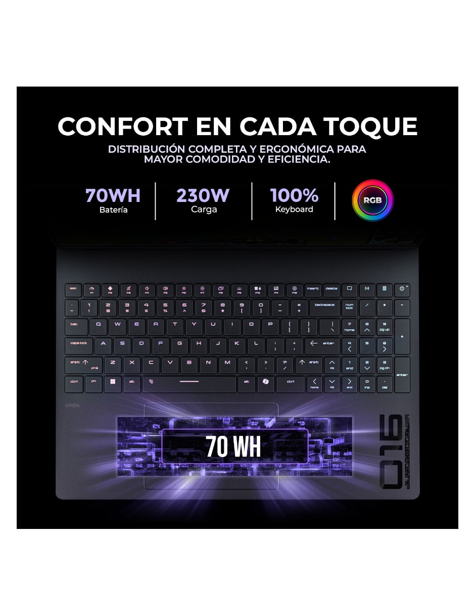 Laptop gamer No 16 pulgadas 2K Intel core ultra 7 NVIDIA GeForce RTX 5060 16 GB RAM No aplica 512 GB No aplica 8