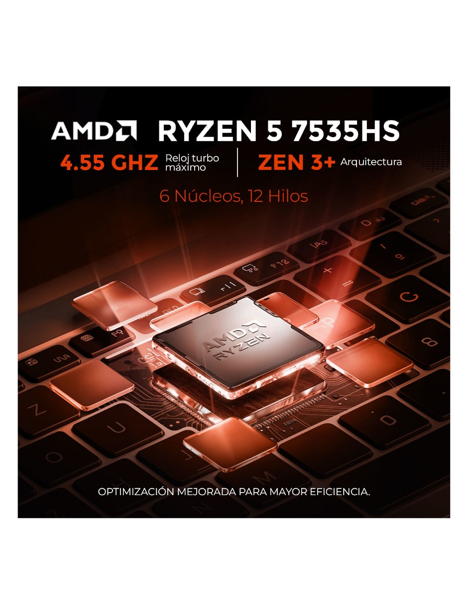 Laptop gamer 15.6 pulgadas full hd amd ryzen 5 nvidia geforce rtx 3050 8 gb ram 512 gb 3
