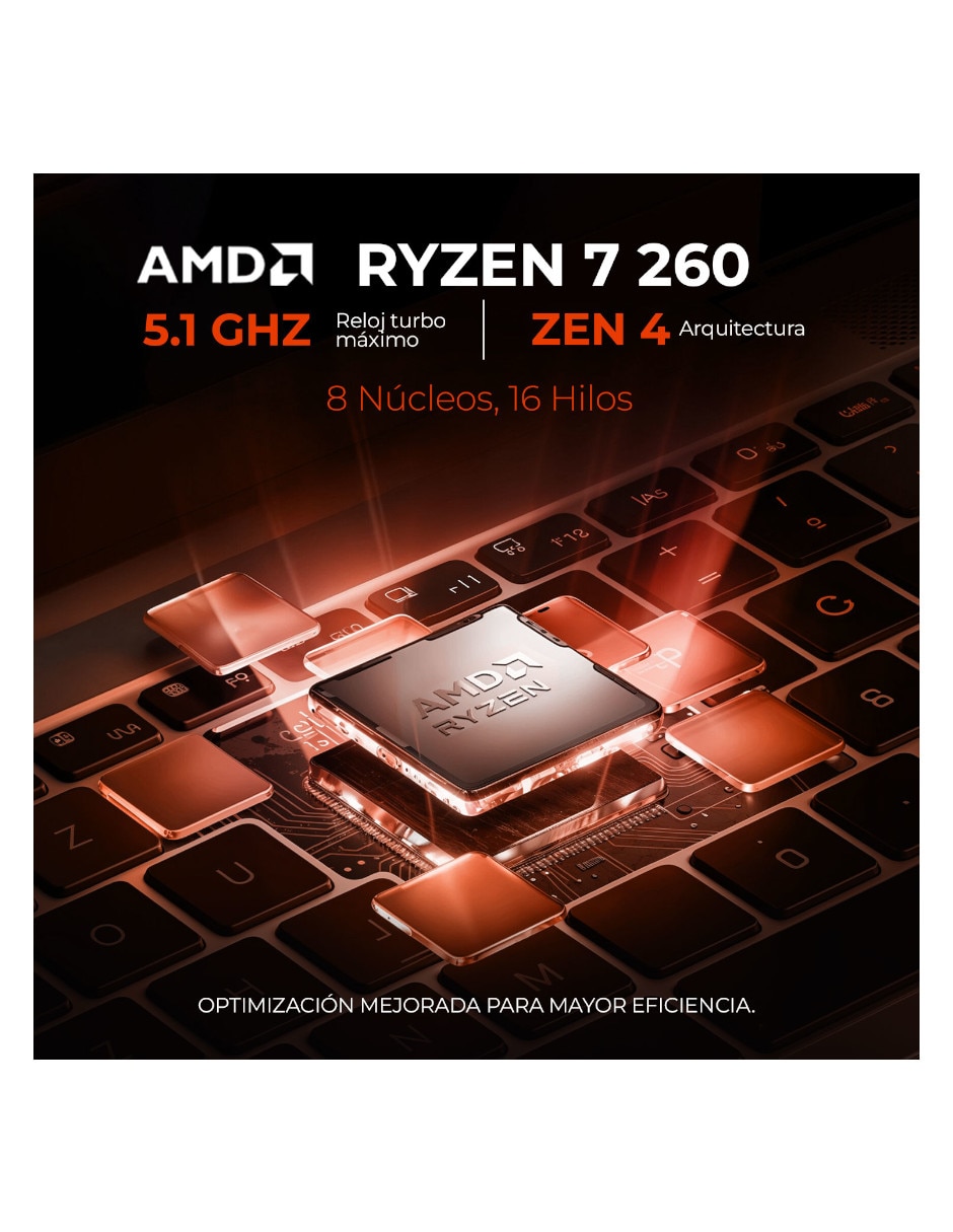Laptop gamer 18 pulgadas wuxga amd ryzen 7 nvidia geforce rtx 5050 16 gb ram 1 tb 3