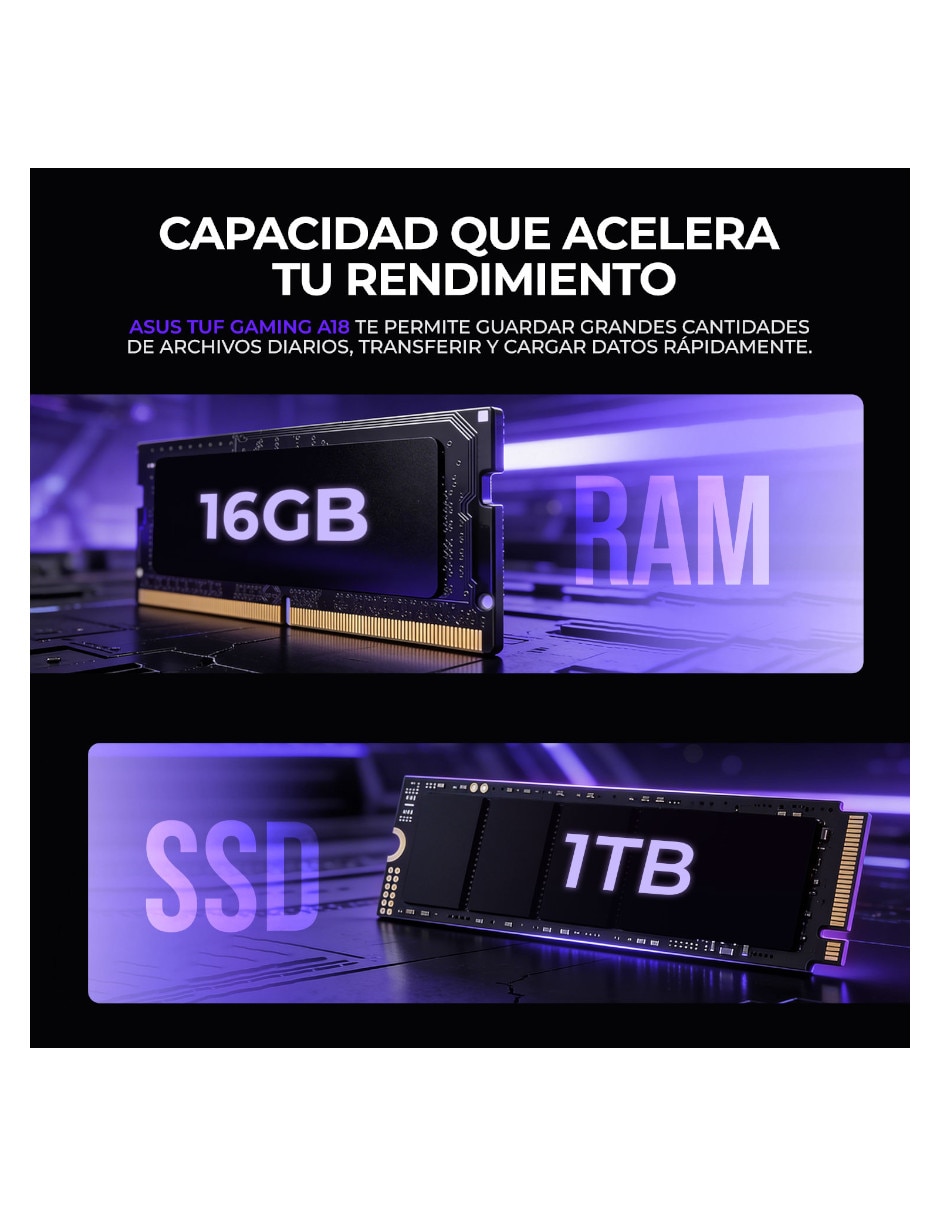 Laptop gamer 18 pulgadas wuxga amd ryzen 7 nvidia geforce rtx 5050 16 gb ram 1 tb 5
